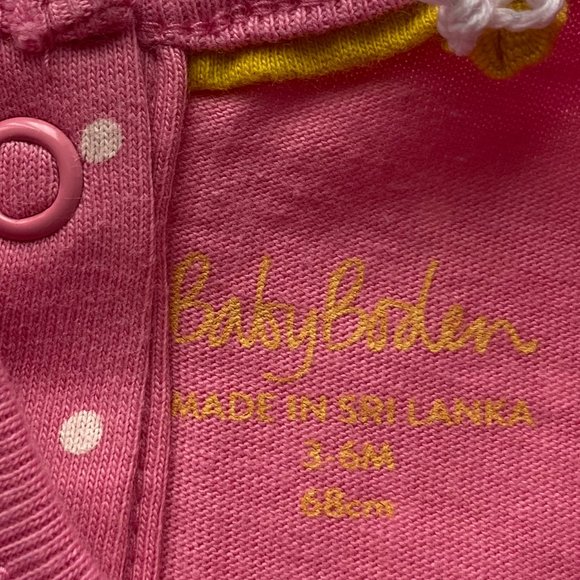 NWT Mini Boden RARE Pink Zoo Animals Dress, 3-6M - Picture 5 of 8